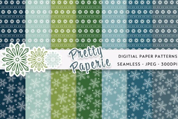 14 Christmas Digital Paper Backgrounds: Festive Design Assets