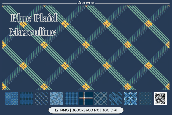 Blue Plaid Masculine Backgrounds: Timeless Pattern for Modern Design