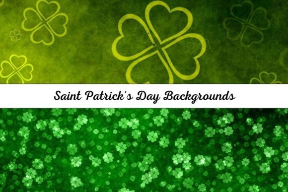 Celebrate Irish Heritage with Grunge Clover Backgrounds