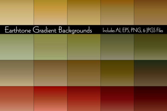 Earthtone Gradient Backgrounds: A Versatile Design Asset