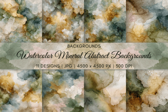 Earthy Watercolor Abstracts: Organic Harmony for Your Projects