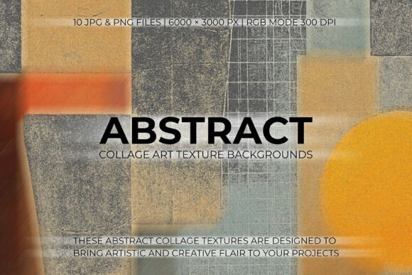Elevate Your Design with Abstract Collage Art Textures