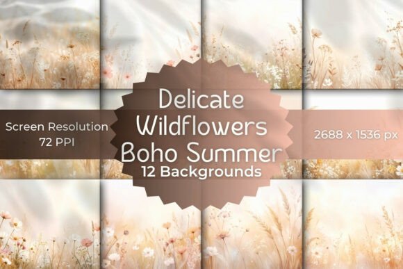 Embrace Soft Summer Aesthetics with Delicate Boho Backgrounds