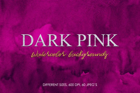 Exploring the 60 Dark Pink Watercolor Backgrounds Collection