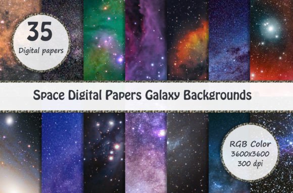 Galaxy Backgrounds: Elevate Your Digital and Print Designs