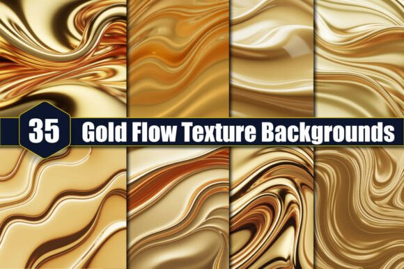 Gold Flow Texture Backgrounds: Elevate Your Digital Projects