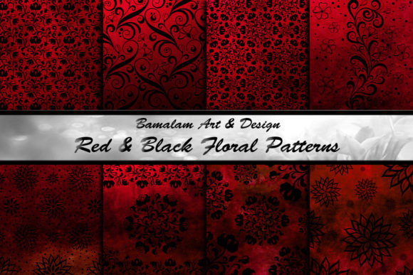 Red & Black Floral Patterned Backgrounds: A Designer's Guide