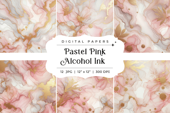 The Allure of Pastel Pink Alcohol Ink Backgrounds