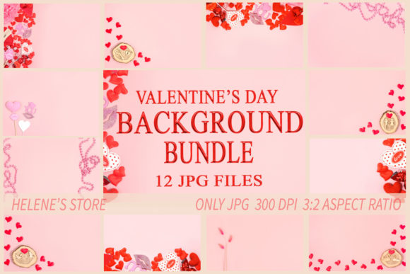 Valentine's Pink Backgrounds: Heart Frame for Design