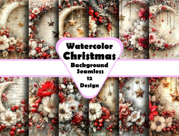 Vintage Winter Junk Journal Backgrounds: Crafting Holiday Nostalgia