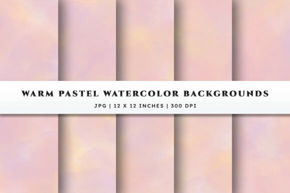 Warm Pastel Watercolor Backgrounds: A Soft Touch for Modern Design