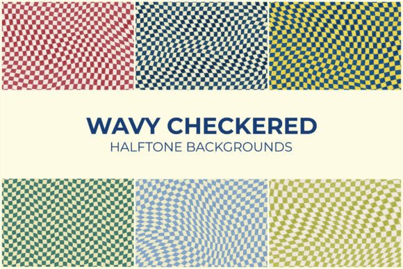 Wavy Checkered Halftone Backgrounds: Injecting Motion into Modern Graphics